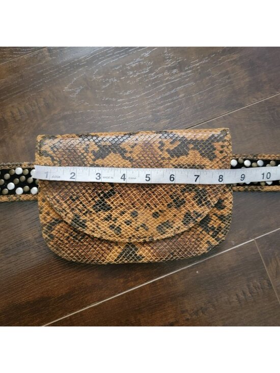 Free People Animal Instinct Pocket Belt Festiva Edgy Boho Utility Womens S/M main image 7